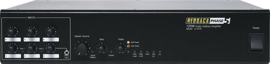 Amplifiers Public Address Amplifier (PA) 125W 6 Input A4379