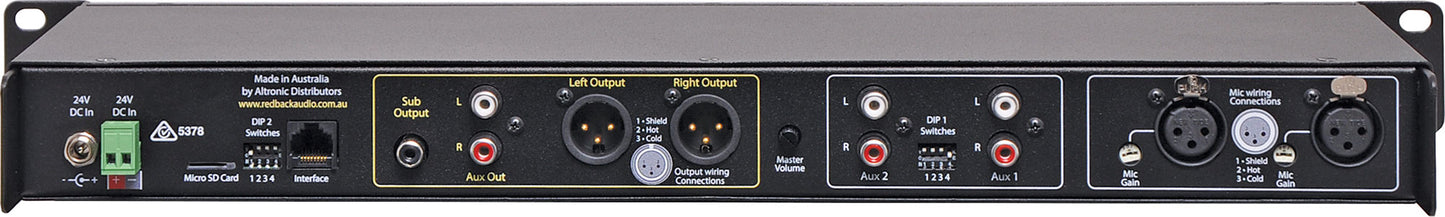 Mixers 4 Channel Public Address (PA) Stereo Mixer A4411