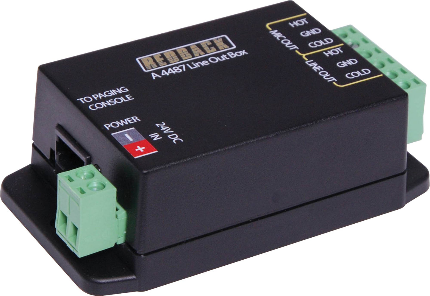 Paging Systems Line Out Box To suit A4660 Redback Paging Console A4487