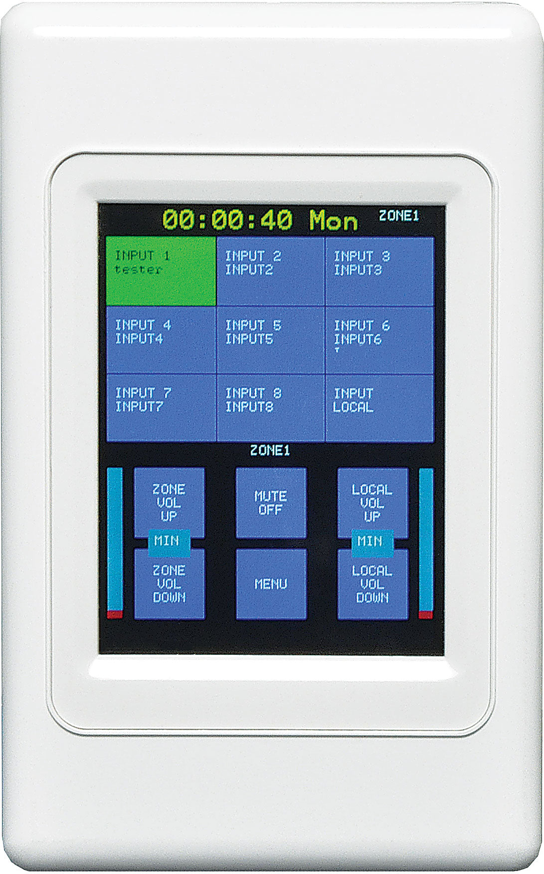 Matrix Mixers Touchscreen Source Switching Wall Plate to suit A4480B A4495