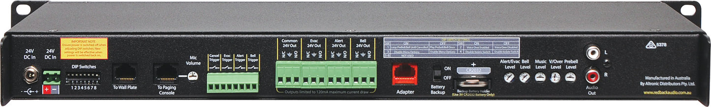 Fire Evacuation 24 Hour 7 Day Timer With Evacuation Tone Generator A4500C