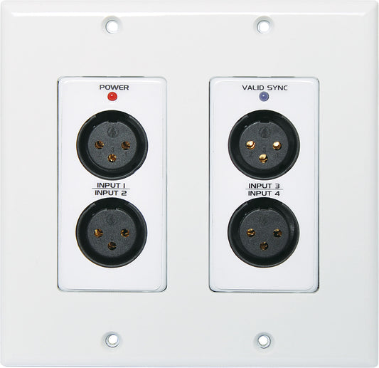 Wall Plate Dante Mic/Line 4 Input, 2 Output Dual A4816