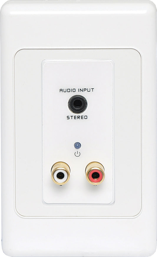 Wall Plate Stereo RCA and 3.5mm Jack Input UTP Balun A4821
