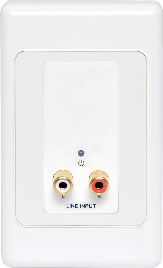 Wall Plate Stereo RCA Input UTP Balun A4822