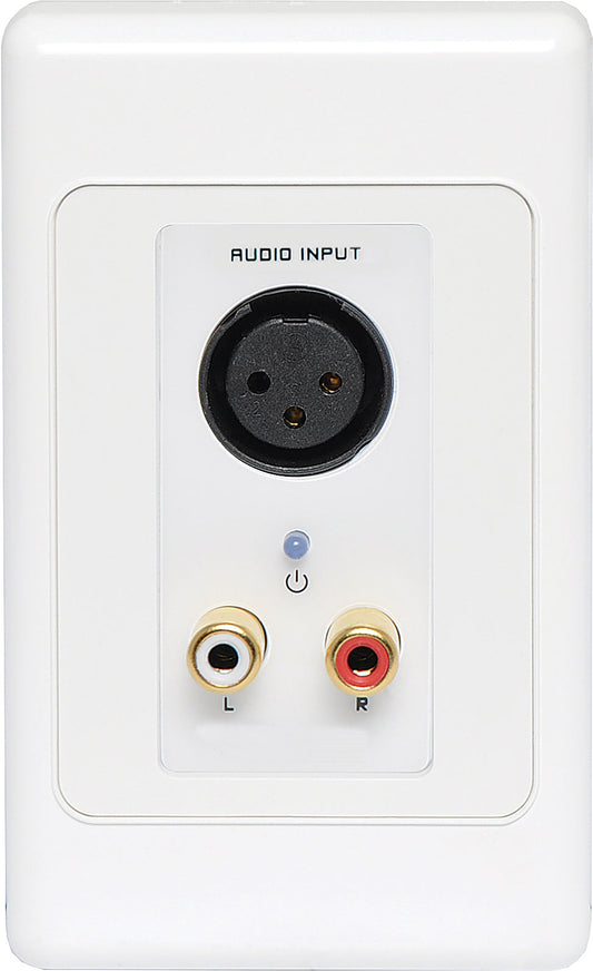 Wall Plate 3 Pin XLR & Stereo RCA Input UTP Balun A4824
