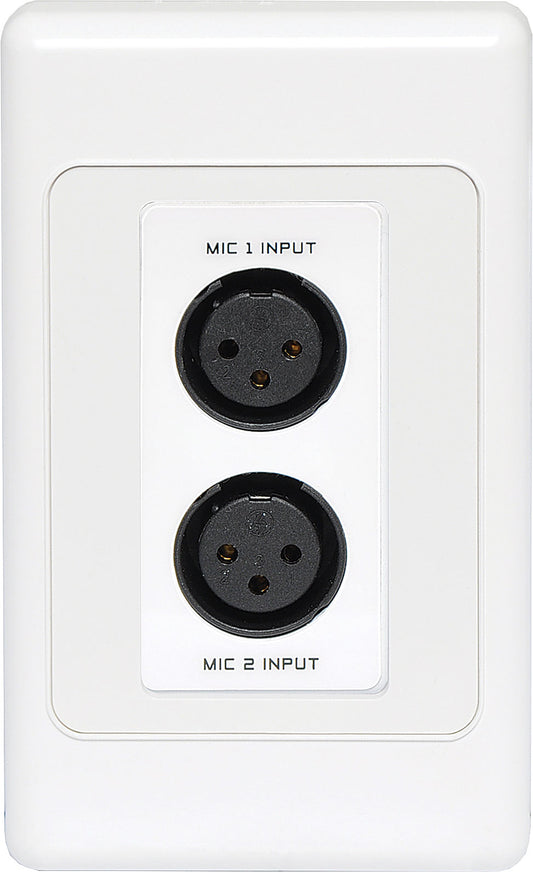 Wall Plate Dual 3 Pin XLR Input UTP Balun A4825