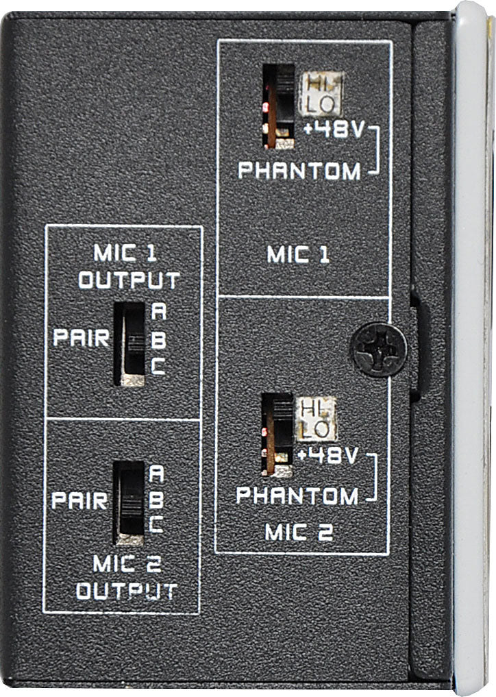 Wall Plate Dual 3 Pin XLR Input UTP Balun A4825