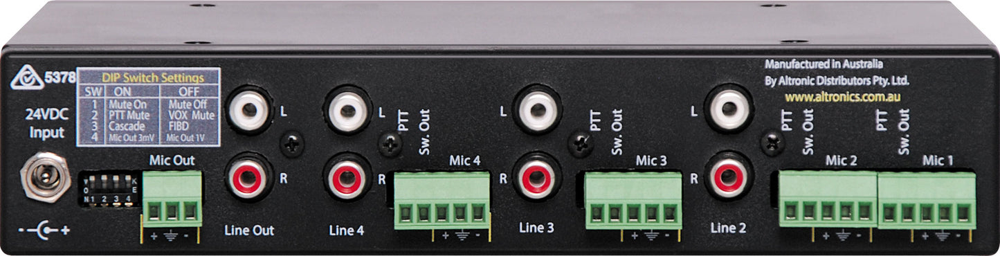 Mixer 4 Input 3 Tier Priority A5131