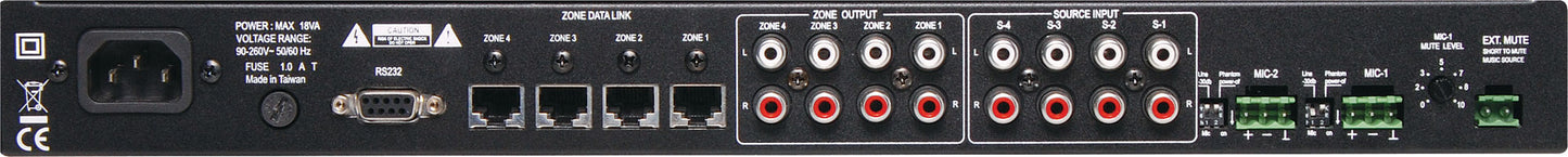 Matrix Mixer Audio RS232 4 Input to 4 Output A5430