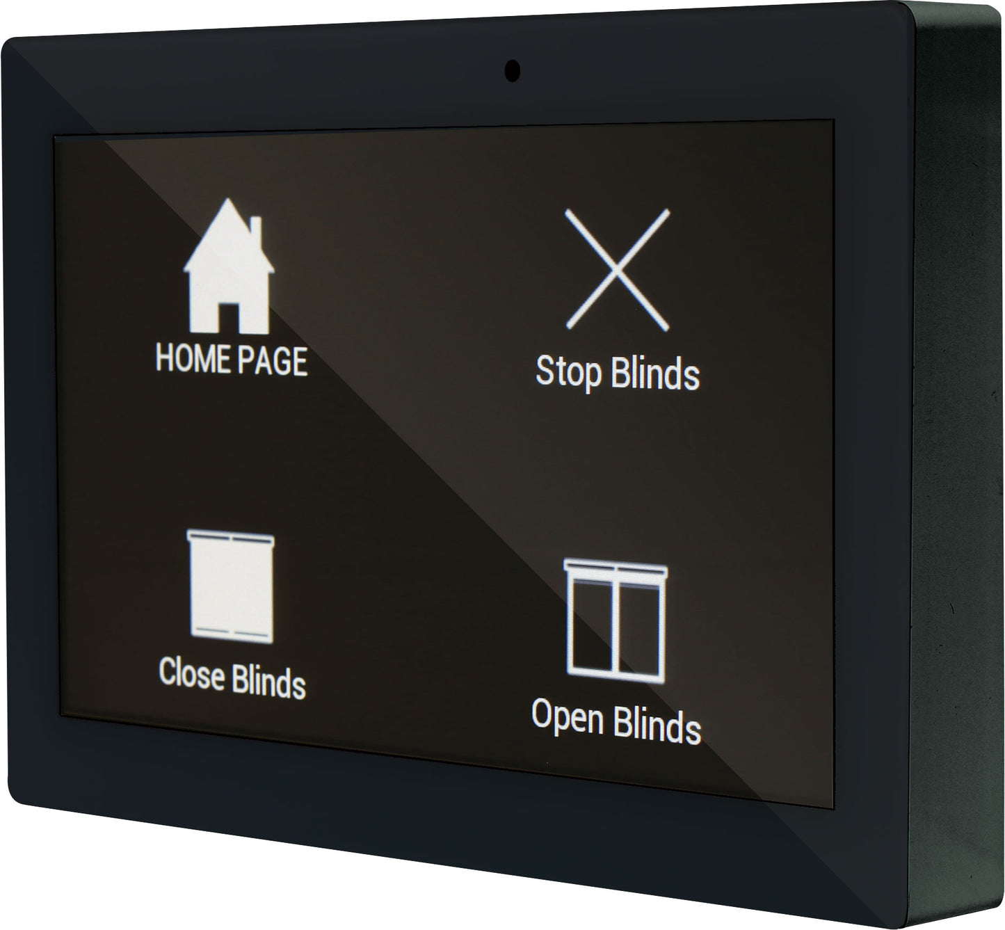 Matrix Mixers Programmable Universal 7" Touchscreen Wallplate Black A6530