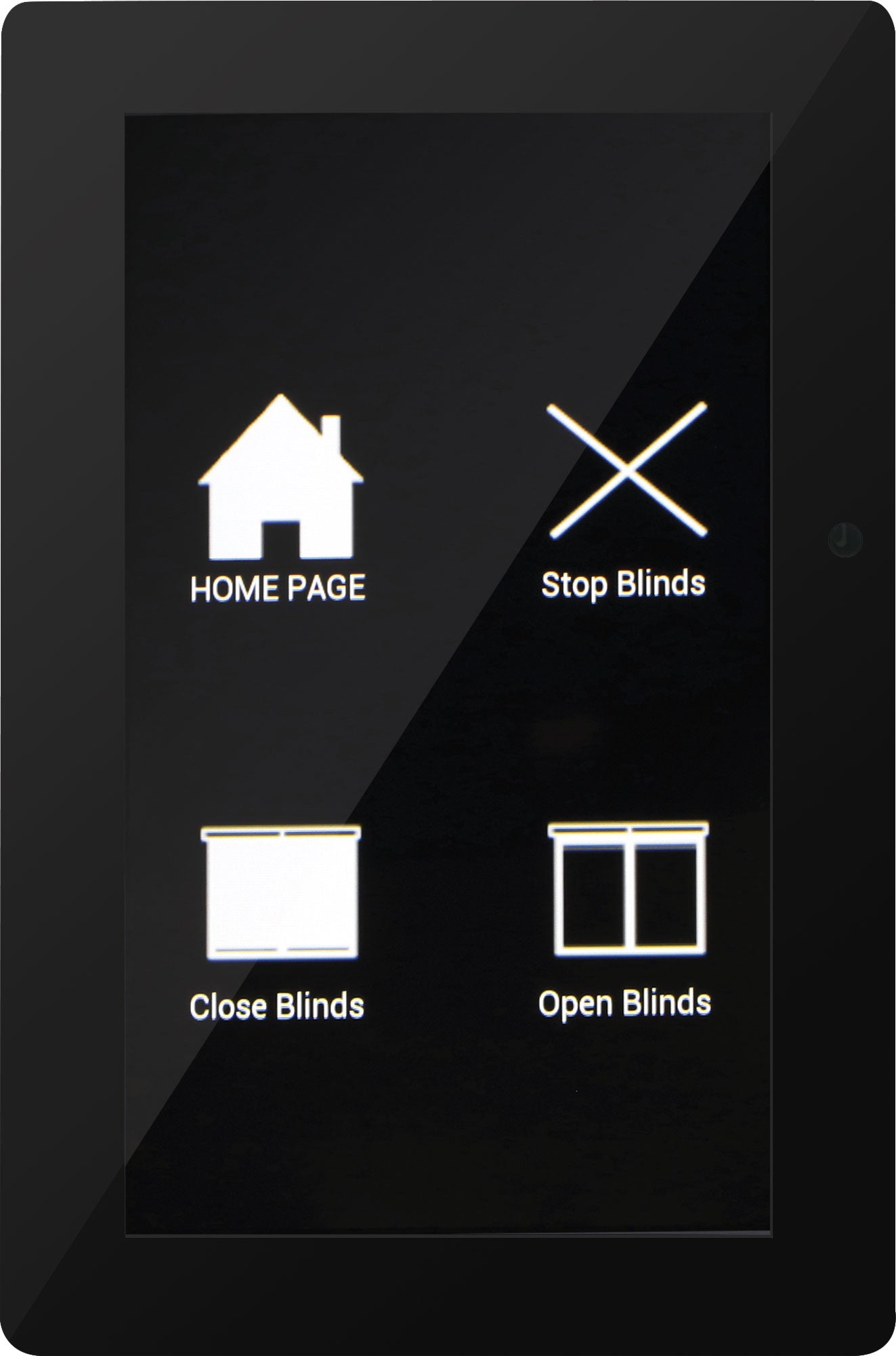 Matrix Mixers Programmable Universal 4.3" Touchscreen Wallplate Black A6540