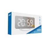 Laser Mirrored Alarm Clock Dual Alarm Usb ALC-MIROR-170