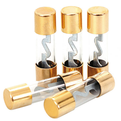 Fuse Glass High Current 5AG CAR-AMP Gold Plated MFL30