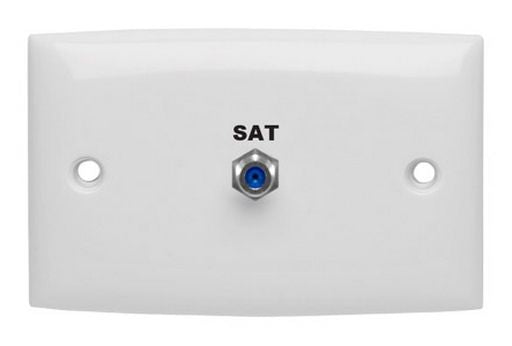 Wall Plate TV/Foxtel F To F 3GHZ Pass APO2FOX3