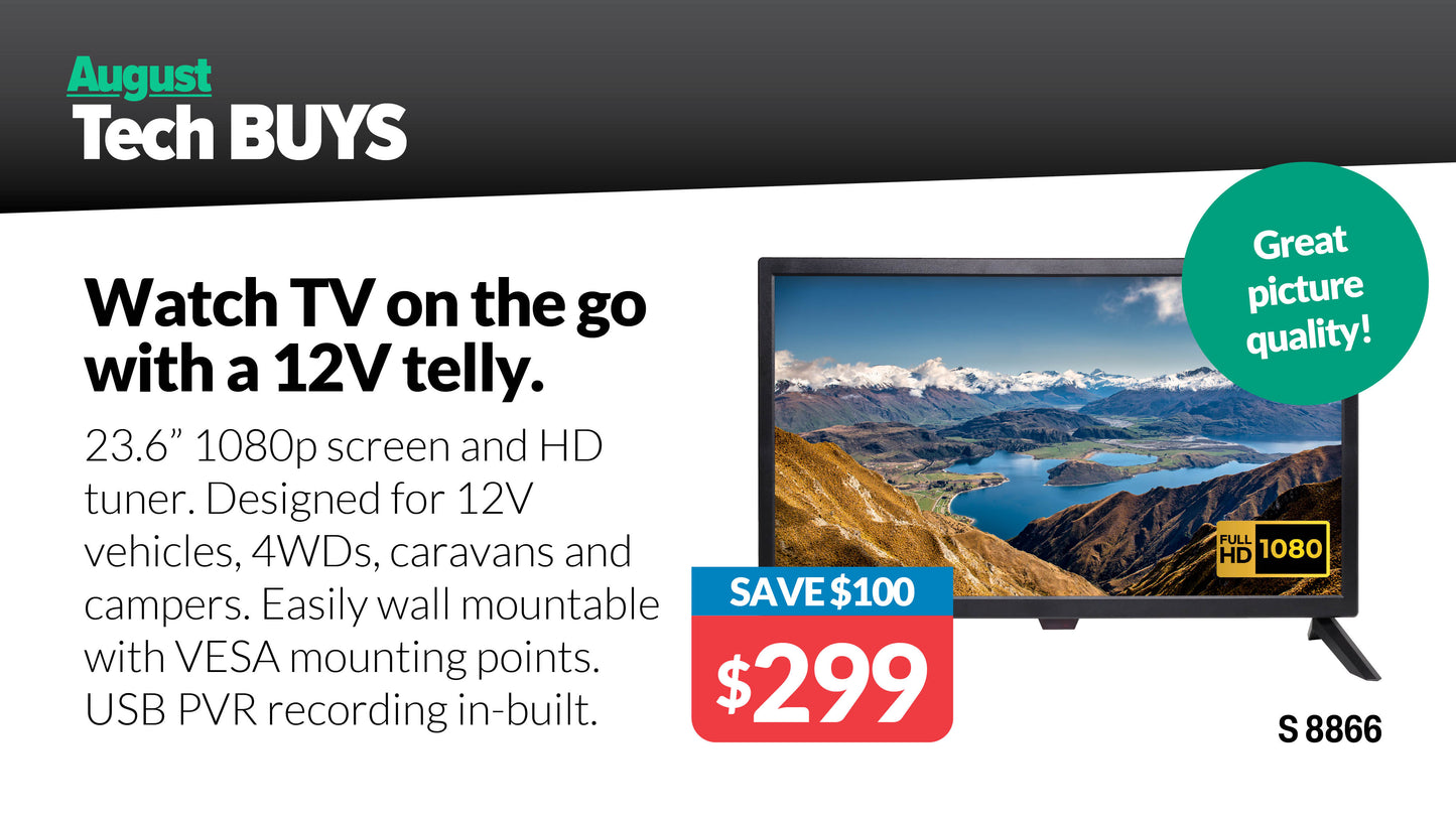 Dynalink Digital Television 23.6” (60cm) 12 Volt LED Full HD S8866