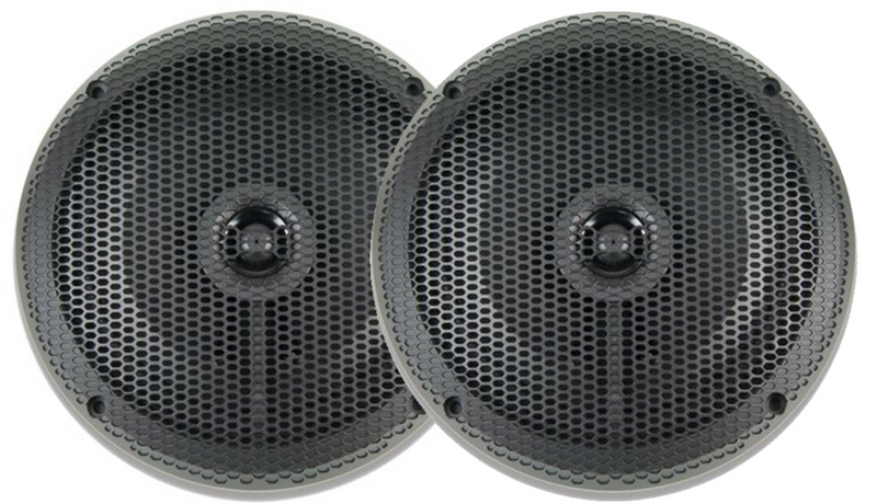 Axis 6.5in Marine Slim Fit Speakers 25W RMS 4r Pair Black MA62B