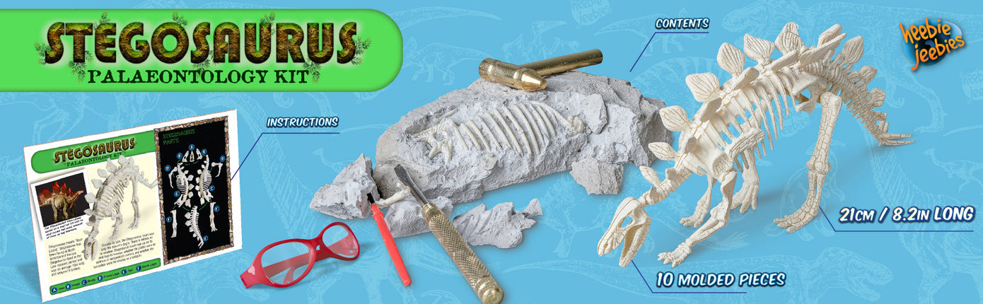 HEEBIE JEEBIES Stegosaurus Palaeontology Kit HJ-1852