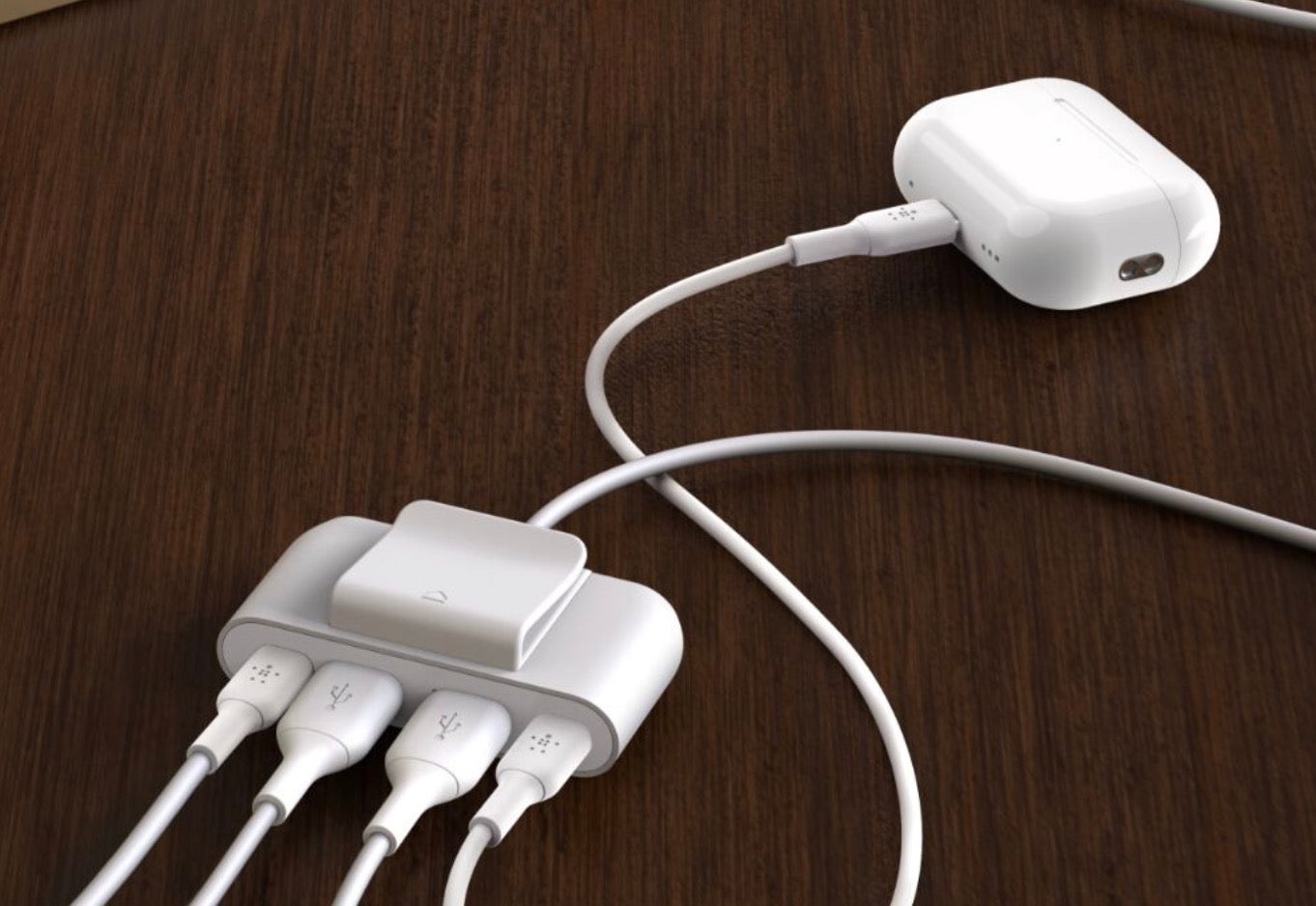 Belkin BoostCharge USB Extender 4-Port USB Power Extender BUZ001BT2MBKB7 Black (5788619)