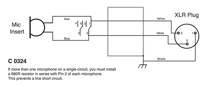 Microphone 3 Pin XLR Handheld Supermarket Paging C0324