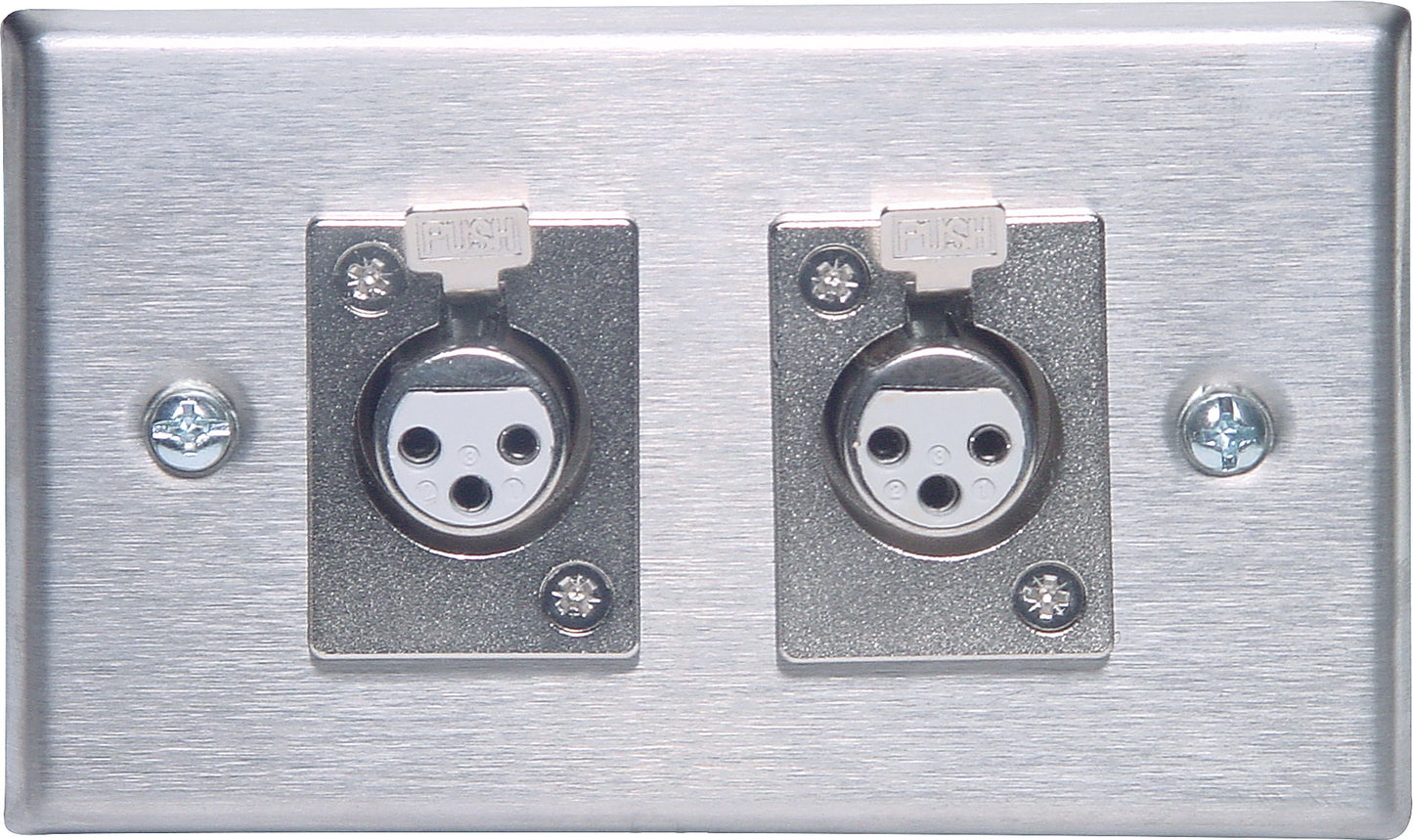 Wall Plate Dual 3pin Xlr C0447