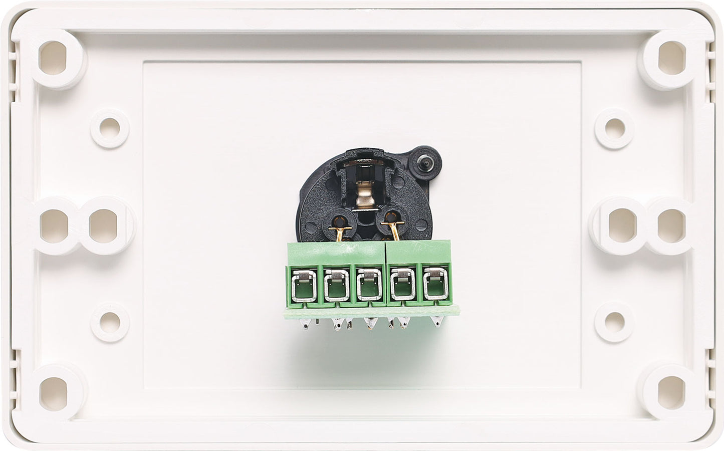 Wall Plate 5 pin XLR Horizontal Microphone Dual Cover C0456A