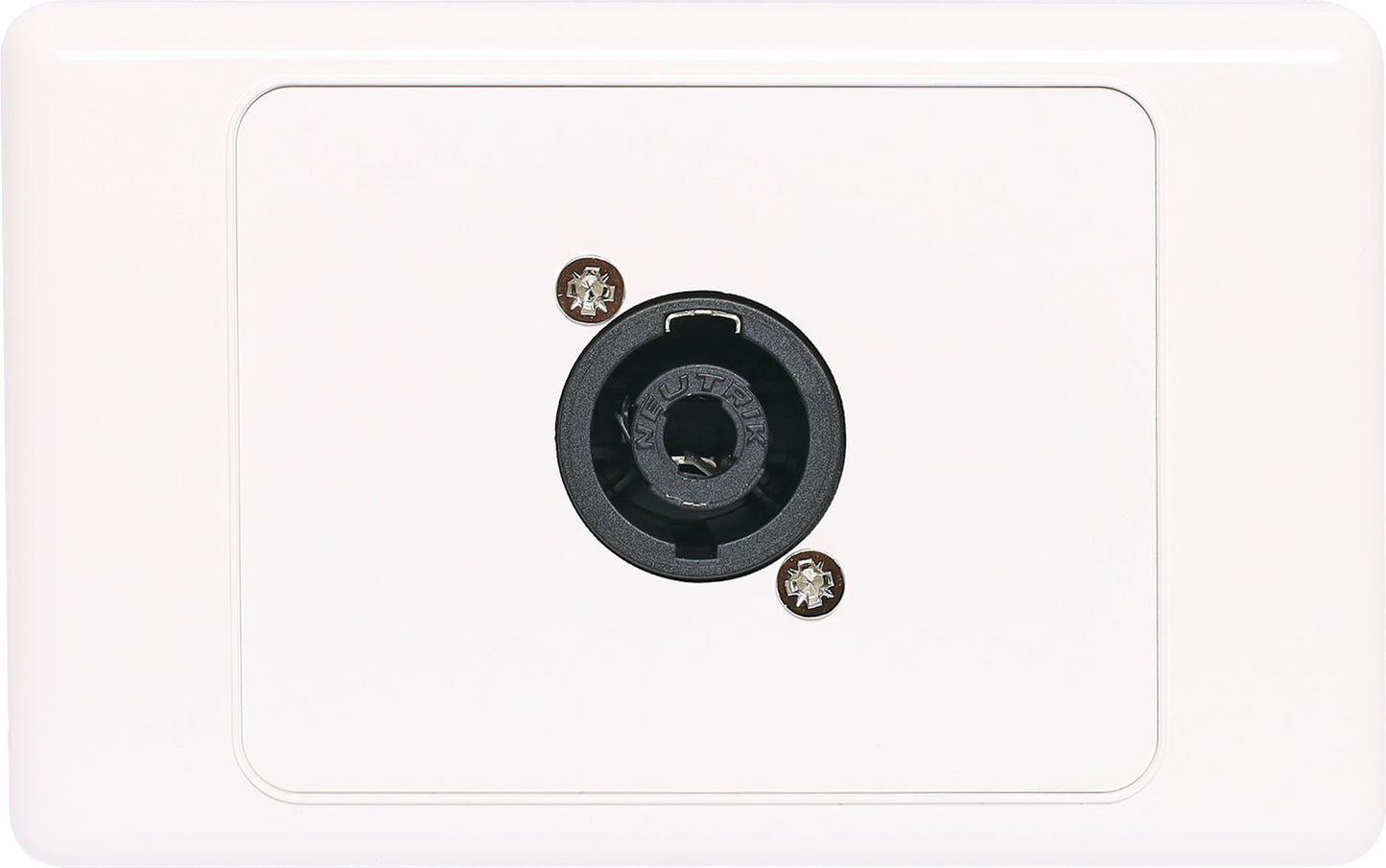 Wall Plate 4 Pin Neutrik Speakon Horizontal Speaker Dual Cover C0459