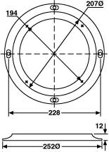 Speaker Grilles & Accessories 200mm Slim Ceiling Speaker Grille C0805