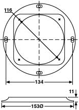 Speaker Grilles & Accessories 100mm White Slim Ceiling Speaker Grille C0815