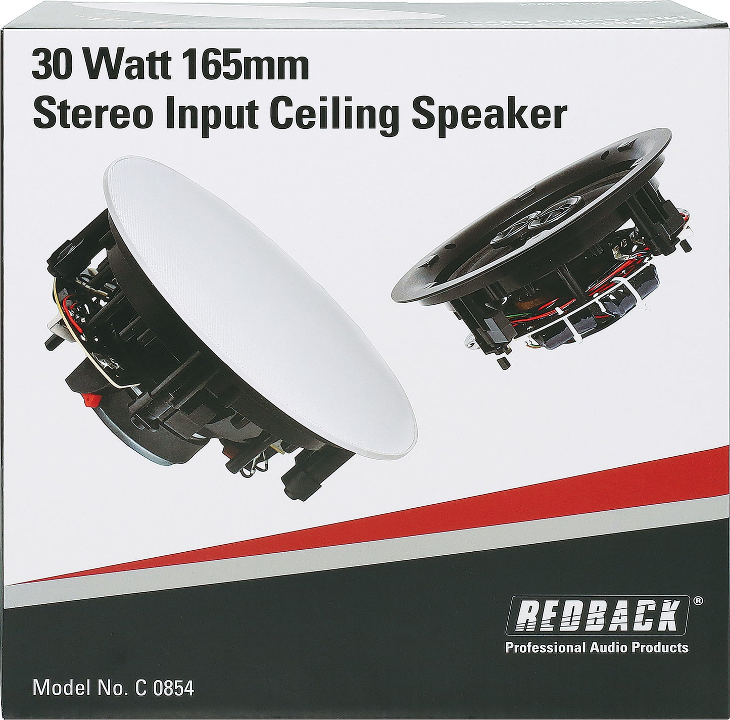 In-Wall & Ceiling Speakers 165mm 30W Stereo Input Ceiling Speaker C0854