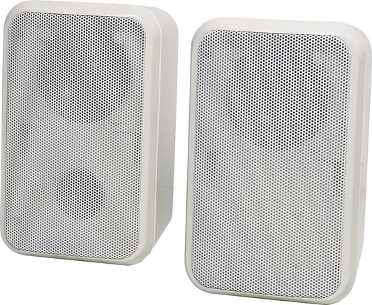 Wireless Microphone Systems IP Wall Speaker Pair With Bluetooth & Wireless Mic Receiver C0897