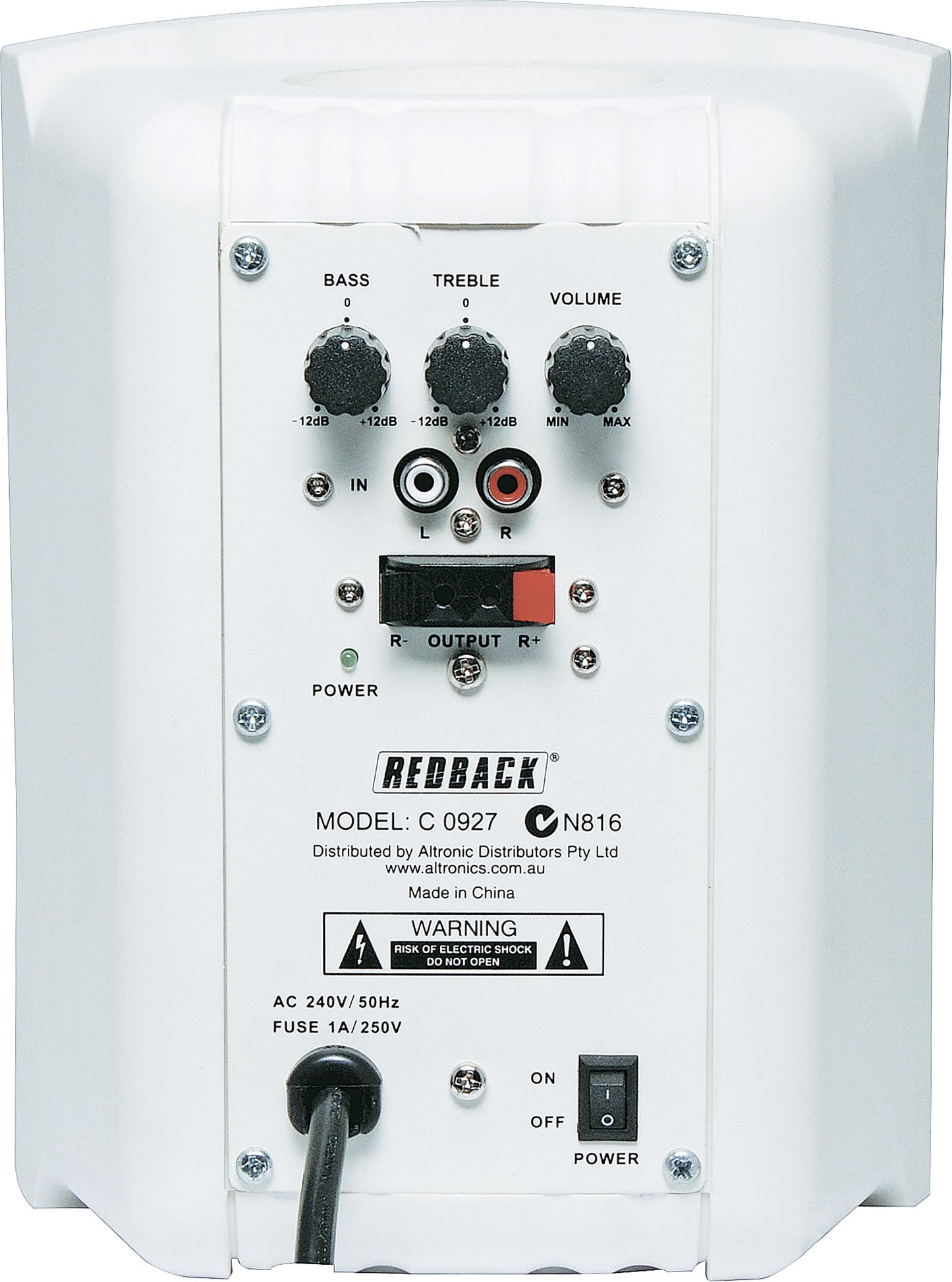 Speaker Pair 130mm 30W 2 Way White C0927