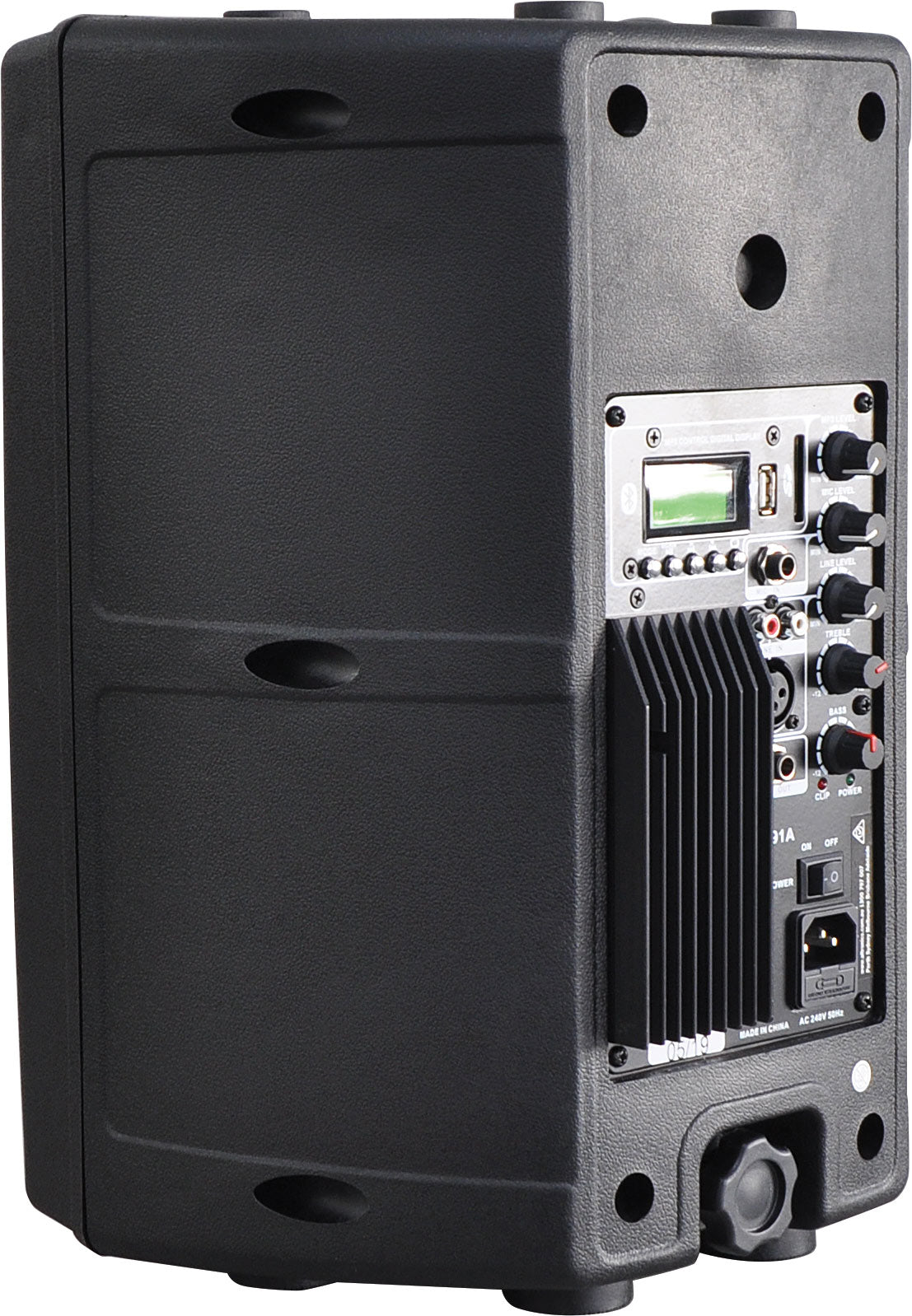 Speaker 200mm 8" 2 Way Powered PA Speaker With MP3/BT/FM/USB C0991A