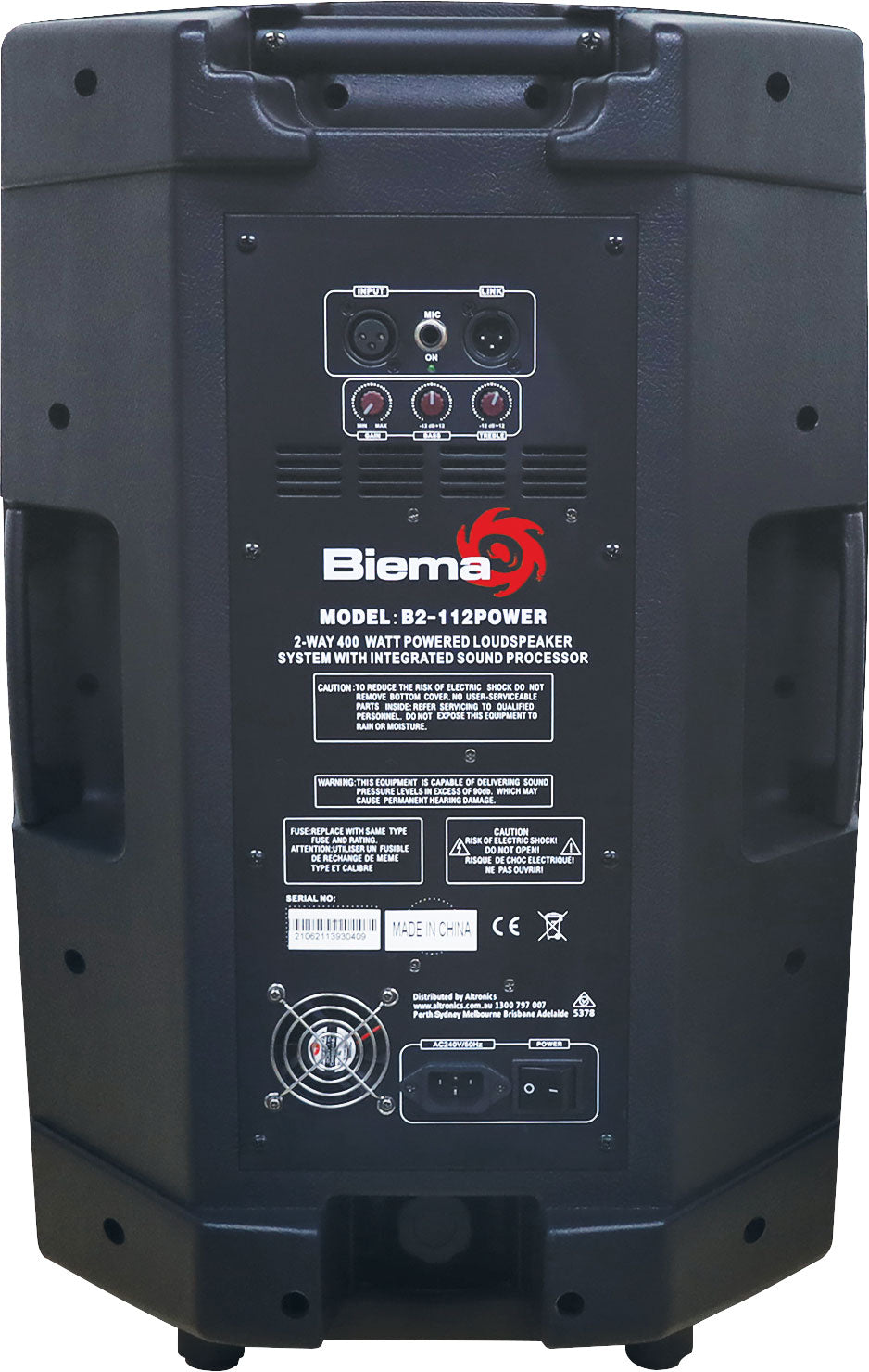 Speaker 12” 2 Way 350W RMS Powered Club PA Speaker C1006C