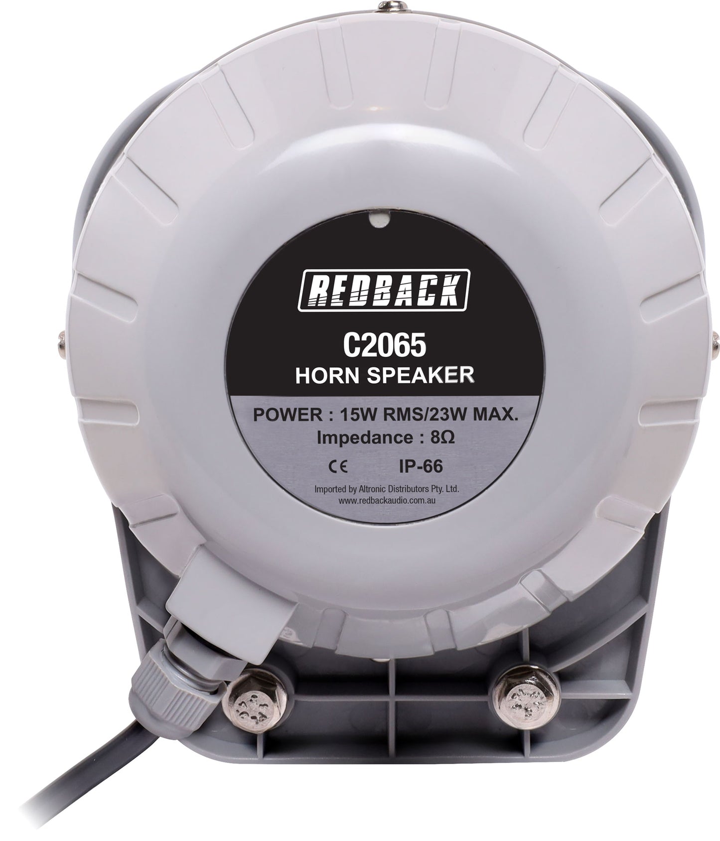 Horn Speaker 15w 8 Ohm Ip66 Plastic Vehicle C2065