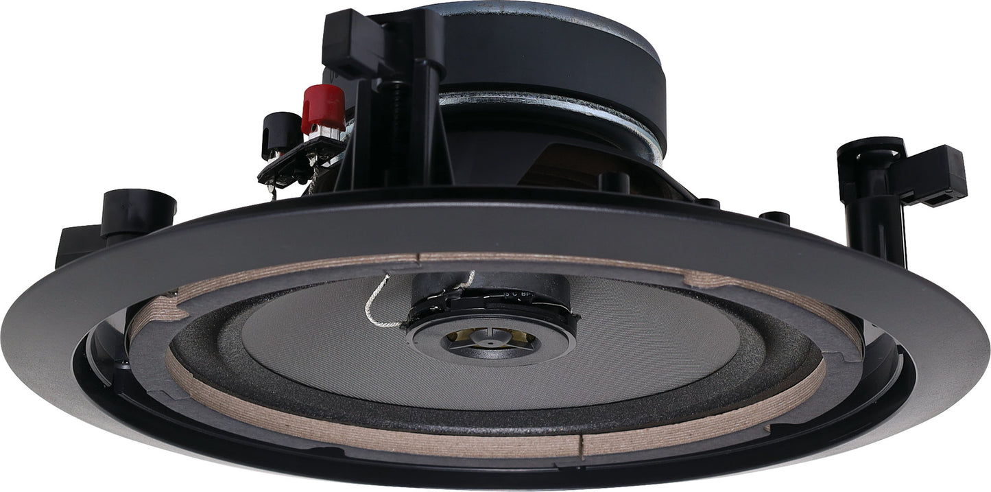 In-Wall & Ceiling Speakers 200mm (8") 45W 8 Ohm Coaxial 2 Way Black Fastfix Ceiling Speaker C2174