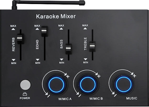 Wireless Microphone Systems Karaoke Mixer With Dual Wireless Microphones With Bluetooth C8825