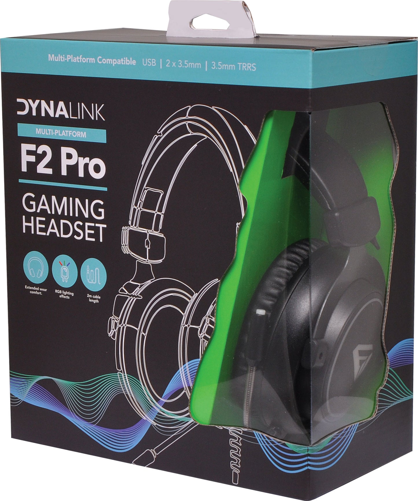 Headphones F2 Pro USB & 3.5mm Gaming Headset C9042