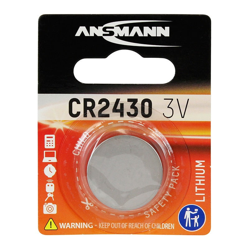 Button Cell Batteries 3v Lithium Ansmann CR2430-BP1(A)