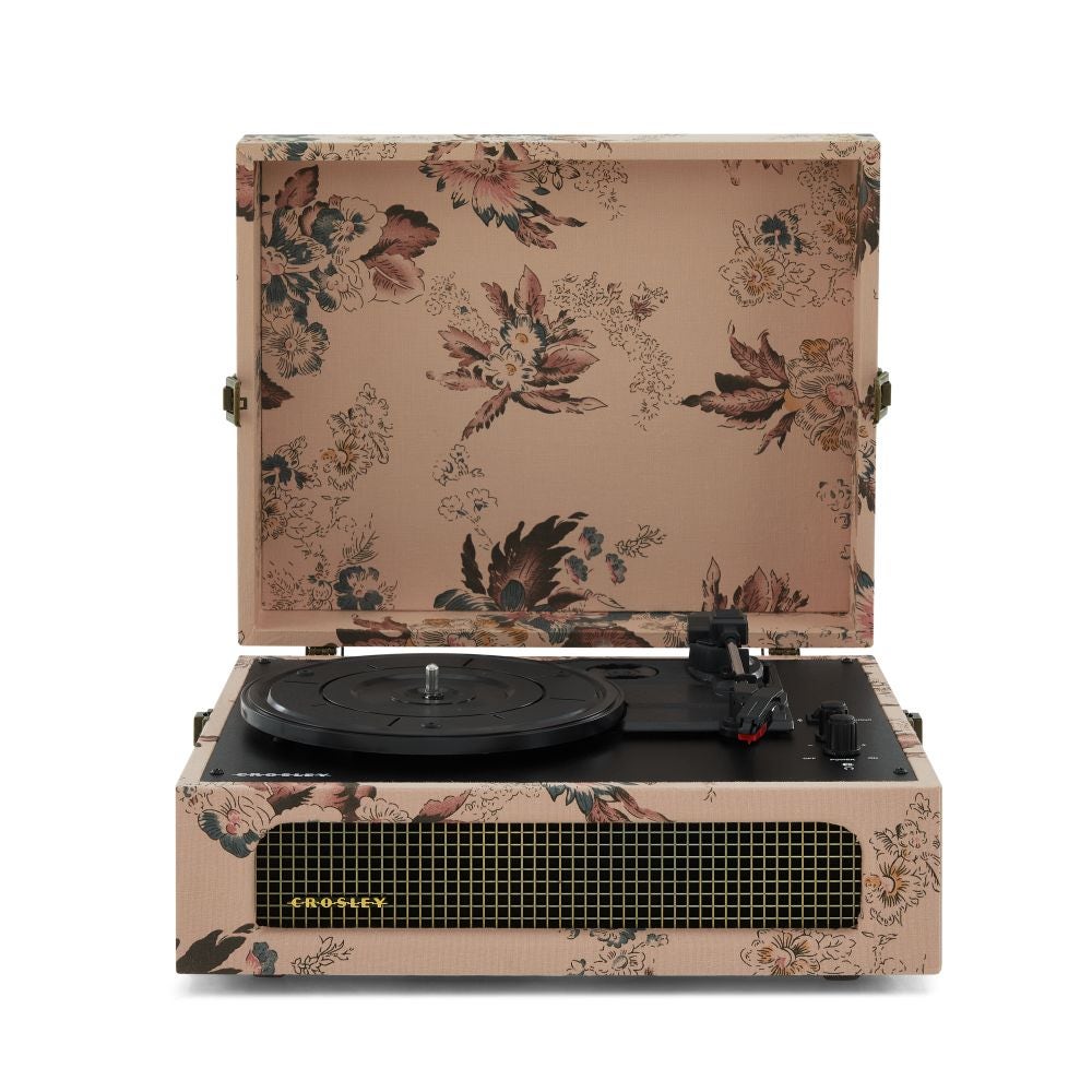 Crosley Voyager Bluetooth Turntable Floral CRIW8017B-FL4