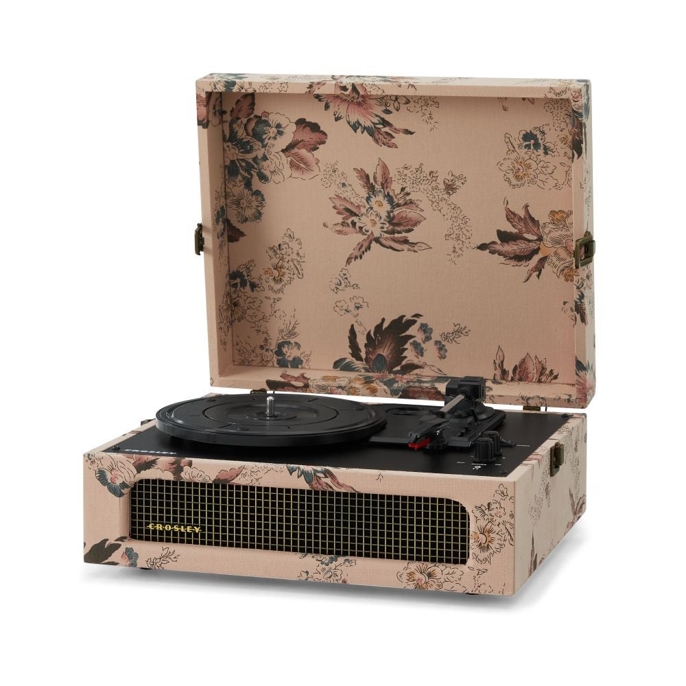 Crosley Voyager Bluetooth Turntable Floral CRIW8017B-FL4