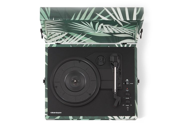 Crosley Voyager Bluetooth Portable Turntable Botanical CRIW8017B-BO4