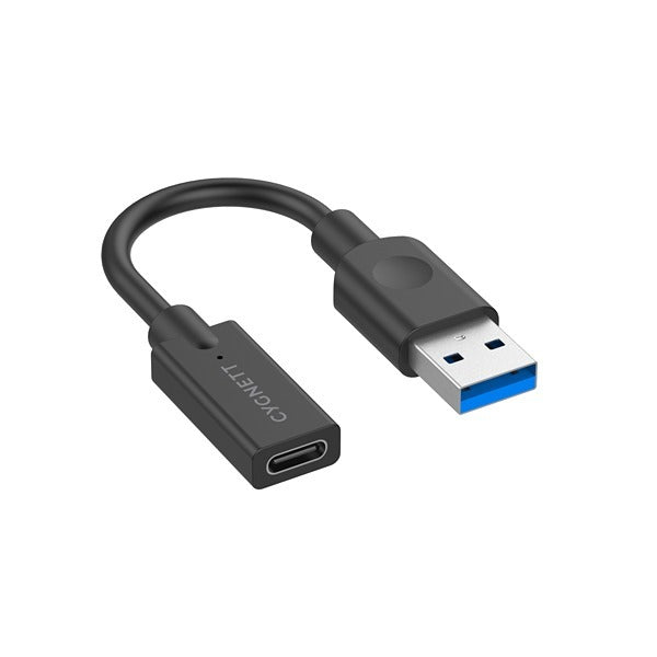 CYGNETT Essentials USB-A Male to USB-C Female Cable Adaptor 10CM CY3321PCUSA