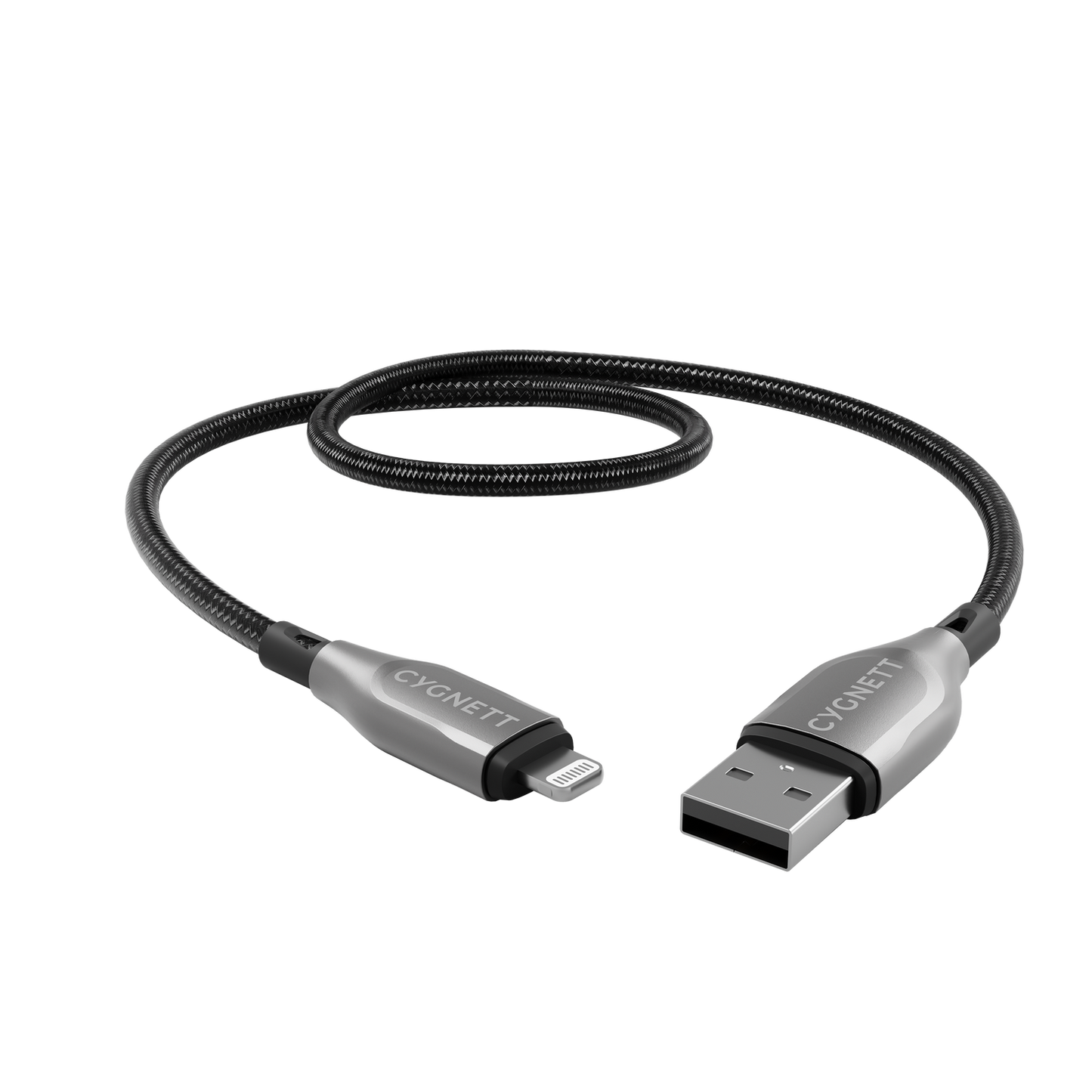Cygnett Armoured Lightning To USB-A Cable 50cm Black CY4657PCCAL