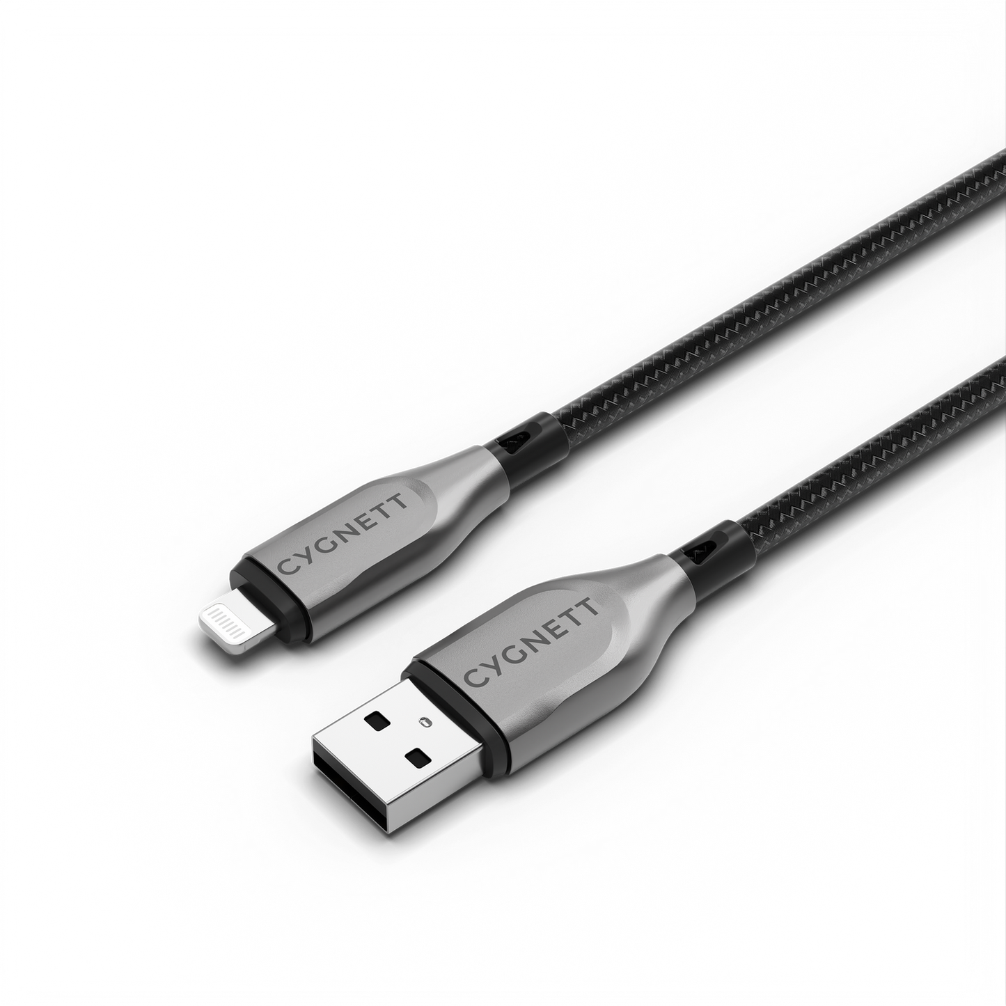 Cygnett Armoured Lightning To USB-A Cable 1m Black CY4658PCCAL