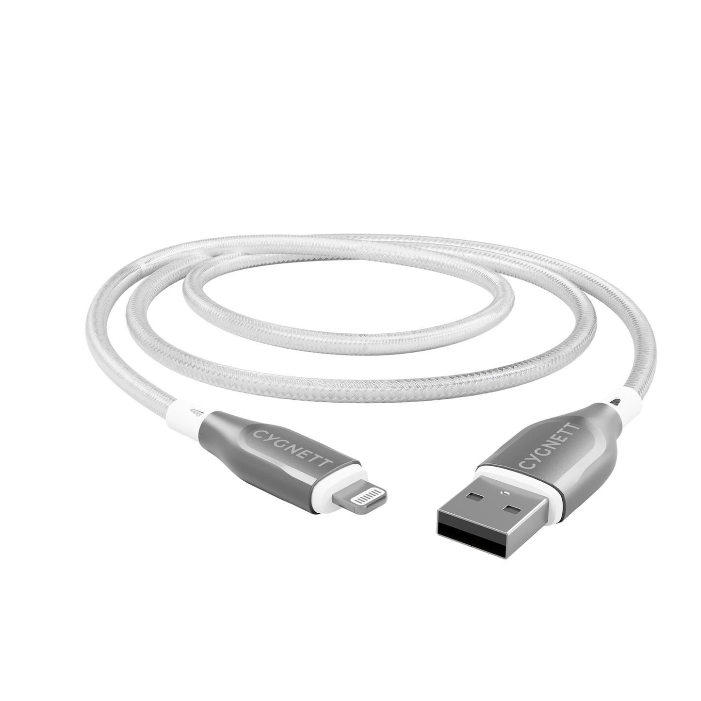 Cygnett Armoured Lightning To USB-A Cable 2m White CY4661PCCAL