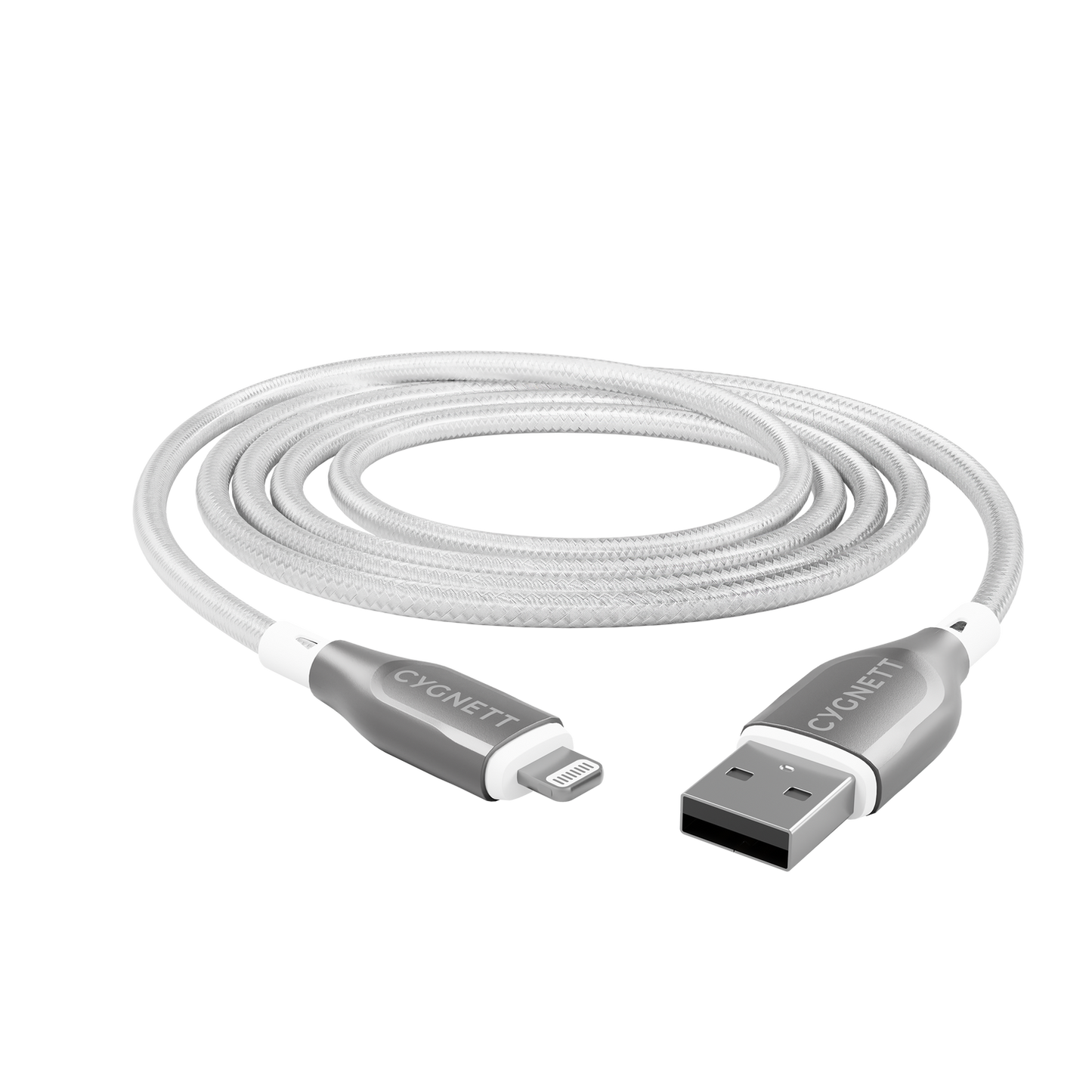 Cygnett Armoured Lightning To USB-A Cable 3m White CY4663PCCAL