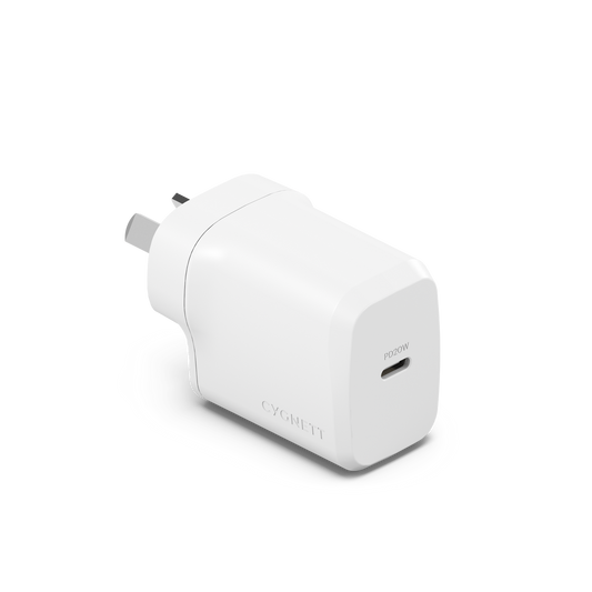 Cygnett USB-C 20w Wall Charger White CY4732PDWCH