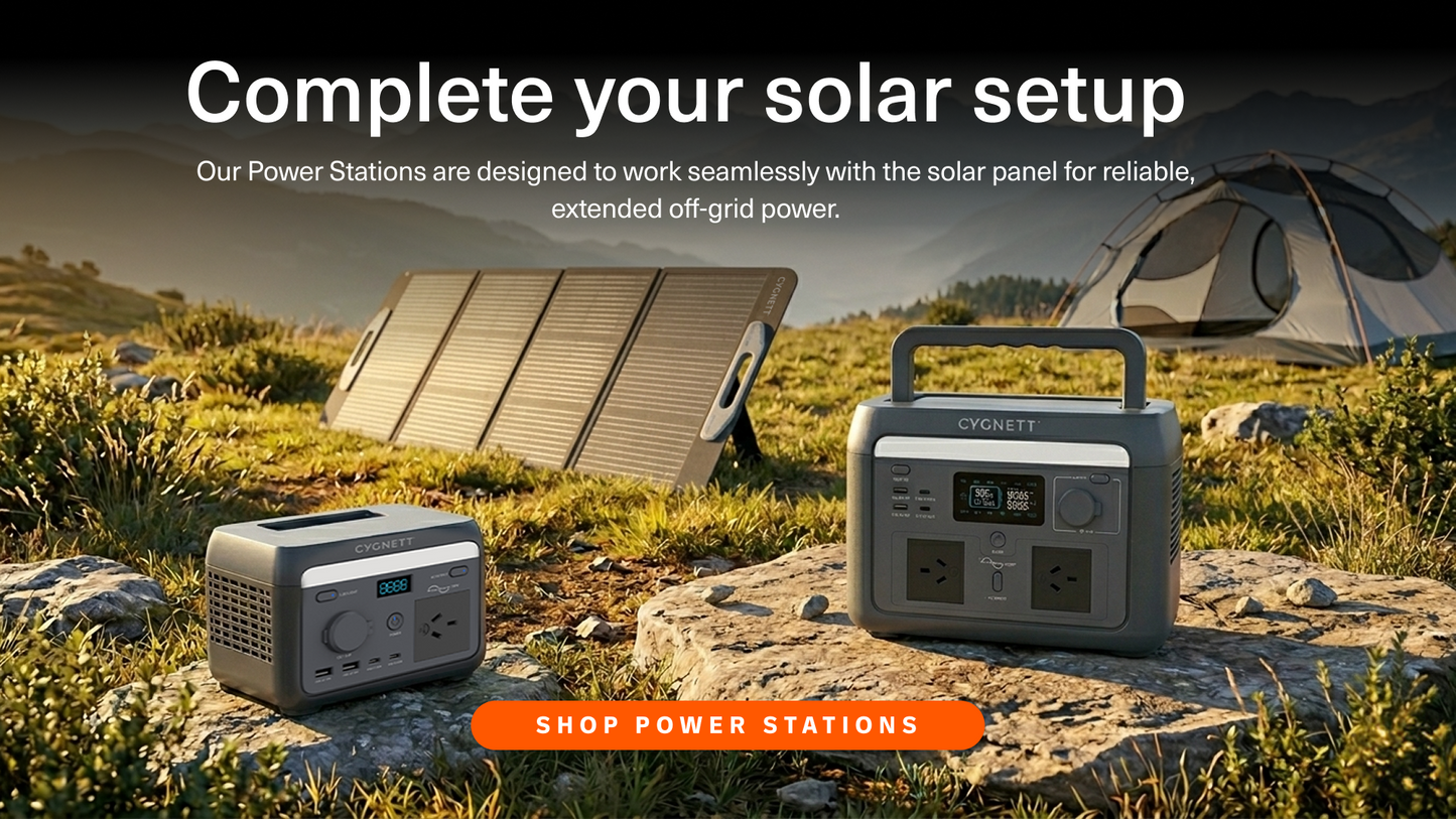 Cygnett Roam 100w ETFE Folding Solar Panel Black CY5870CYFSP