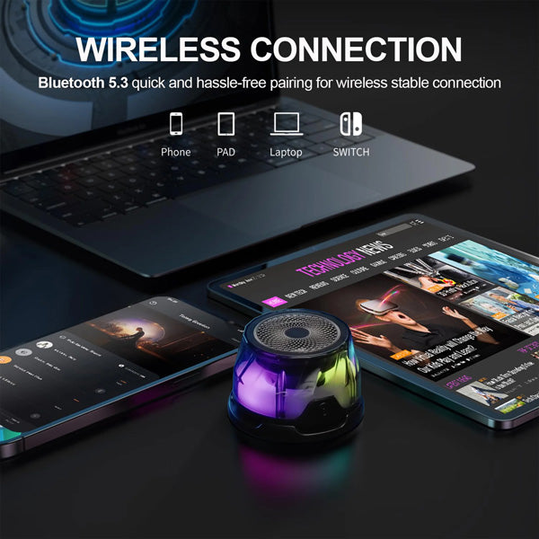 Speaker Bluetooth Magnetic With Qi Charging D2035