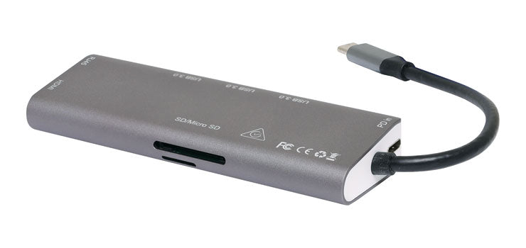 USB 3.1 Type C Multi Hub 8 In 1 D2358B